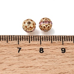 Messing Legierung Strass Perlen&nbsp;RB-K001-01G-01