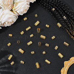 150 pièce 6 styles de perles de dreadlocks en fer pour décoration de cheveux&nbsp;OHAR-PA0001-06G