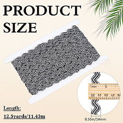 Ruban tressé en polyester ondulé de 12.5 mètre&nbsp;OCOR-ME0001-57A