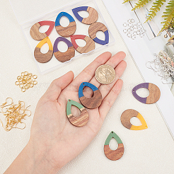 Kits de fabrication de boucles d'oreilles bricolage&nbsp;RESI-OC0001-23
