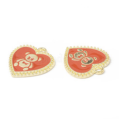 Pendentifs d'émail en alliage&nbsp;ENAM-G212-06G-02