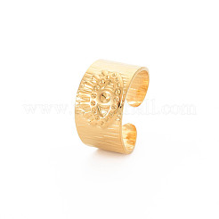 Ionenplattierung (IP) 304 Edelstahl offene Manschettenringe Strass-Einstellungen&nbsp;STAS-S119-158G