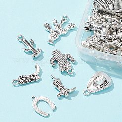 58 pz 14 stili pendenti in lega di stile tibetano&nbsp;TIBE-FS0001-04