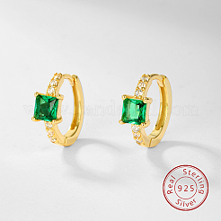 Veri orecchini a cerchio in argento sterling placcati in oro 18k&nbsp;OB9176-1
