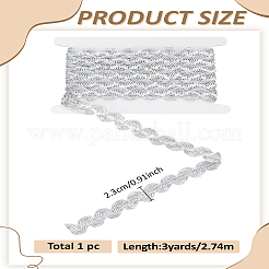 Funkelndes Polyester-Spitzenband&nbsp;SRIB-LP0001-18
