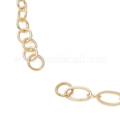 Herstellung von Armbändern aus Messingkabelketten mit ovalen Gliedern&nbsp;AJEW-JB01507