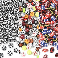 100 Stück handgefertigte Fimo-Perlen&nbsp;CLAY-YW0002-45