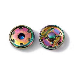 Boutons-pression en acier inoxydable avec placage ionique (IP) 202&nbsp;BUTT-I017-01D-MC