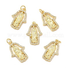 Colgante micropavé cubic zirconia de latón&nbsp;KK-E068-VB085