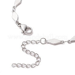 Bracelets à maillons losanges en acier inoxydable 304 pour femmes&nbsp;BJEW-JB11603-02