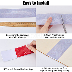 Strisce di transizione piatte autoadesive per porte da pavimento in PVC&nbsp;DIY-WH20031-052A