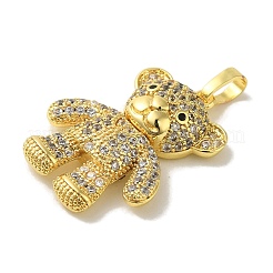 Colgante micropavé cubic zirconia de latón&nbsp;KK-Z042-16G-01