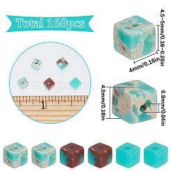 160 Stück synthetische Regalit/Imperial Jaspis/Meeressediment Jaspis Perlen Stränge&nbsp;G-SC0003-22