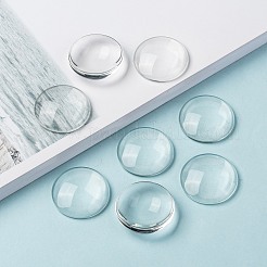 Transparente Glas Cabochons&nbsp;GGLA-R026-30mm