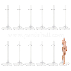Transparenter verstellbarer Puppenständer aus Kunststoff&nbsp;AJEW-WH0312-72