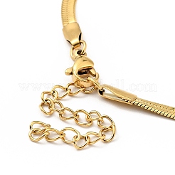 Halskette mit Kristall-Strass-Schmetterlingsanhänger und Fischgrätenketten&nbsp;LS-NJEW-I116-01G