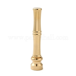 Tête de cachet de cire en laiton doré avec poignée en forme de bâton de bambou&nbsp;STAM-K001-05G-F