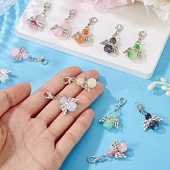 20 pendentif décoratif en alliage et verre&nbsp;PALLOY-TAC0211
