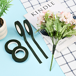 4 Rolle DIY-Blumenzuchtband aus gummibeschichtetem Eisen&nbsp;DIY-SP0006-11A