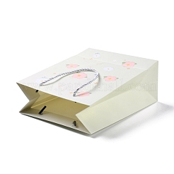 Rettangolo con sacchetti di carta a motivo floreale&nbsp;CARB-F008-01C