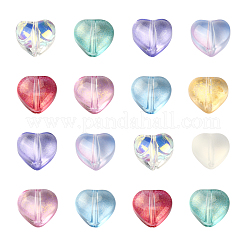 100pcs 10 Farben transparente Glasperlen&nbsp;GLAA-CJ0001-56