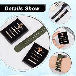 10 Stück Charm-Set für Uhrenarmbänder aus Legierung mit Herz und Blitz&nbsp;FIND-NB0003-21