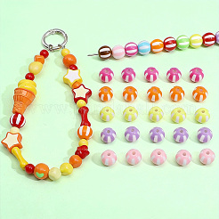 180pcs perles acryliques opaques&nbsp;OACR-PA0001-84