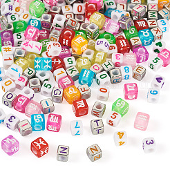 700pcs 3 styles de perles acryliques opaques&nbsp;OACR-PJ0001-01A