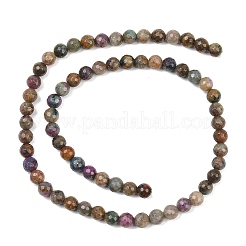 Fili di perline di corindone rosso naturale&nbsp;G-K405-A01-6mm