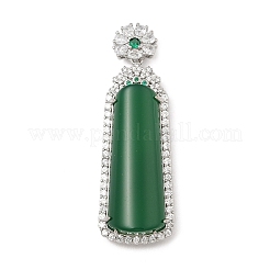Gefärbte natürliche grüne Chalcedon-Anhänger&nbsp;G-S001-05P