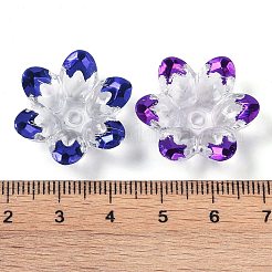 Placage de capuchons de perles en acrylique&nbsp;X-OACR-H118-06