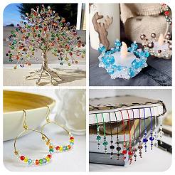 6 brin 3 styles de brins de perles en verre électrolytique&nbsp;EGLA-TA0013-70