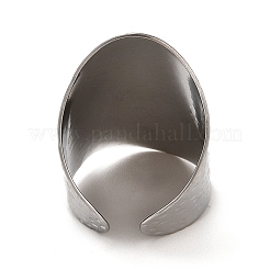 Anillo de puño abierto de acero inoxidable 304 que no se deslustra&nbsp;RJEW-Z015-03P