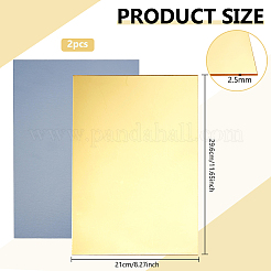 2 foglio di acrilico rettangolare&nbsp;AJEW-BC0011-38B