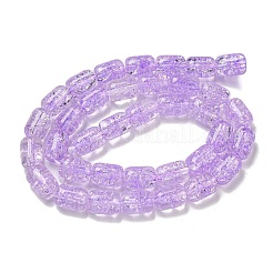 Transparentes craquements perles de verre brins&nbsp;X-GLAA-NH0001-04F