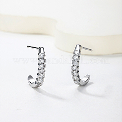 925 Ohrstecker aus Sterlingsilber mit Moissanit-Pavé für Damen&nbsp;ZZ2573