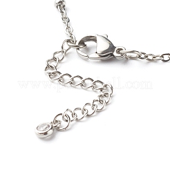 Pulseras de cadena satélite de acero inoxidable 304 resistentes al deslustre&nbsp;BJEW-JB06524-01