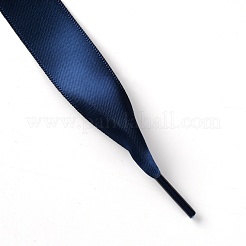 Lacci piatti lisci in raso di poliestere&nbsp;DIY-WH0265-05N