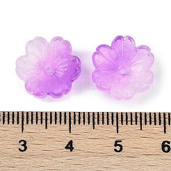 Perles de verre transparentes peintes en aérosol&nbsp;X1-GLAA-H035-04I