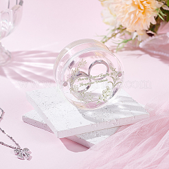 Transparente Ringdisplayboxen aus Acryl mit magnetischem Deckel&nbsp;CON-WH0095-116C