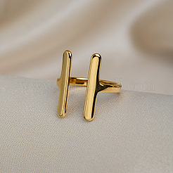 Anillos abiertos de acero inoxidable 304 para mujer&nbsp;EM2945-1