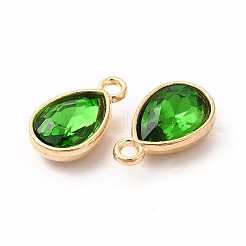 Pendenti in vetro sfaccettato con strass&nbsp;GLAA-I051-A08