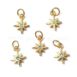 Cremagliera placcatura micro ottone spianare pendenti zirconi&nbsp;KK-P235-06G