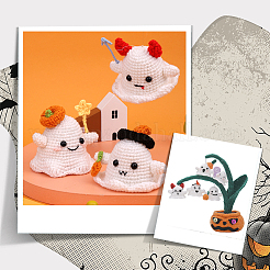 1 Set DIY-Geister-Stricksets mit Halloween-Motiv für Anfänger&nbsp;DIY-SC0026-51