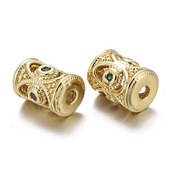 Perline zirconi micro pave  in ottone&nbsp;KK-K244-18G