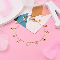 Charm Emaille Charm Fußkettchen&nbsp;AJEW-AN00347