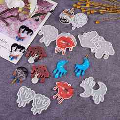 5 stücke halloween thema diy anhänger silikonformen&nbsp;DIY-SZ0006-39