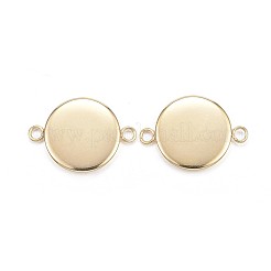 Ionenplattierung (IP) 304 Edelstahl Cabochon-Anschlussfassungen&nbsp;STAS-G127-14-12mm-G