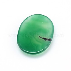 Cabochons en agate naturelle teintée&nbsp;G-J305-34