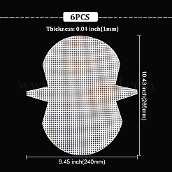 Plastik-Mesh-Canvas-Taschenblätter&nbsp;LS-DIY-WH0045-39D